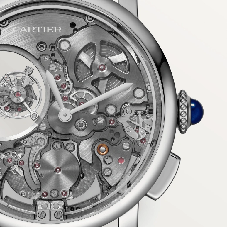 Cartier,Rotonde de Cartier 45mm,45mm,Titanium,Grey,Handwound,Tourbillon,Minute Repeater,WHRO0064