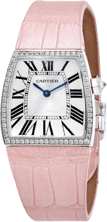 Cartier,La Dona de Cartier 26.32mm,26.32mm,White Gold,White,Sapphire,Crystal Glass,Setting,Diamonds,WE600151