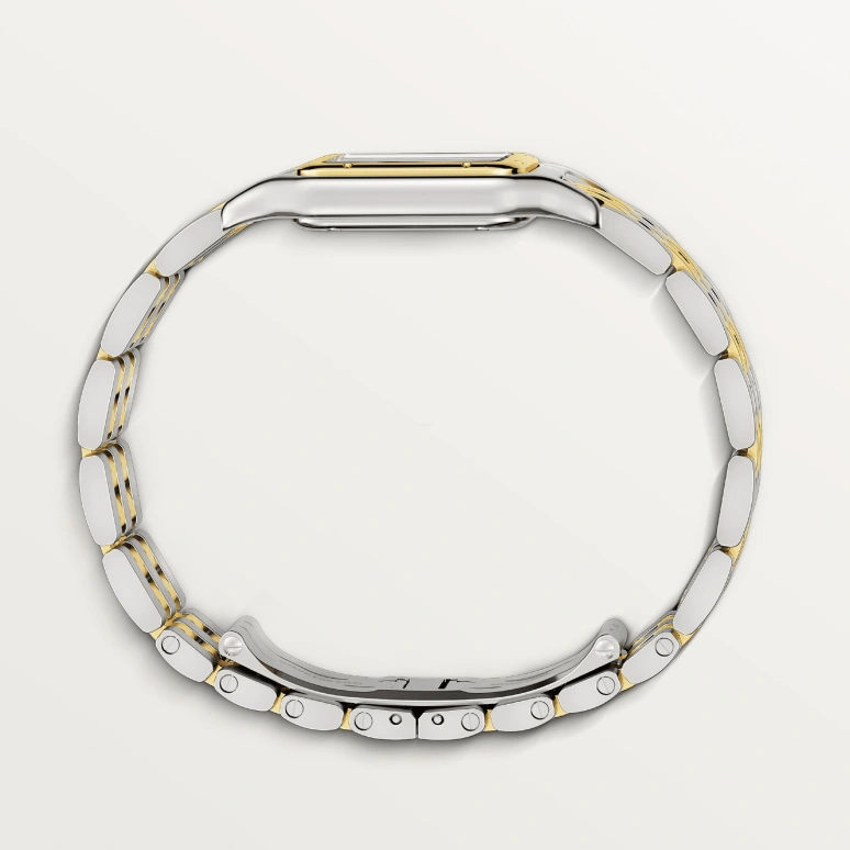 Cartier,Panthère de Cartier 29x37mm,29x37mm,Stainless Steel,Yellow Gold,Silver,Quartz,Sapphire,Crystal Glass,Square,W2PN0007