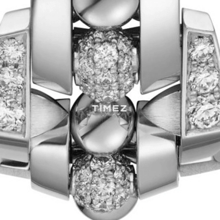 Cartier,Clash 18.40x32.80mm,18.40x32.80mm,White Gold,Silver,Quartz,Sapphire,Crystal Glass,Other,WJMB0002