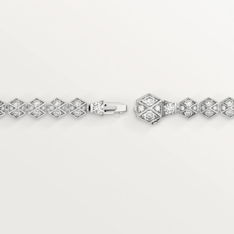 Cartier,High Jewelry Watches 12.90x12.90mm,12.90x12.90mm,White Gold,Silver,Quartz,Sapphire,Crystal Glass,Square,HPI01649