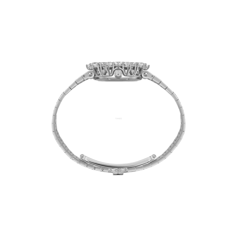 Chopard,L'HEURE DU DIAMANT 30mm,30mm,White Gold,Silver,Handwound,Sapphire,Round,10A391,10A391-1100