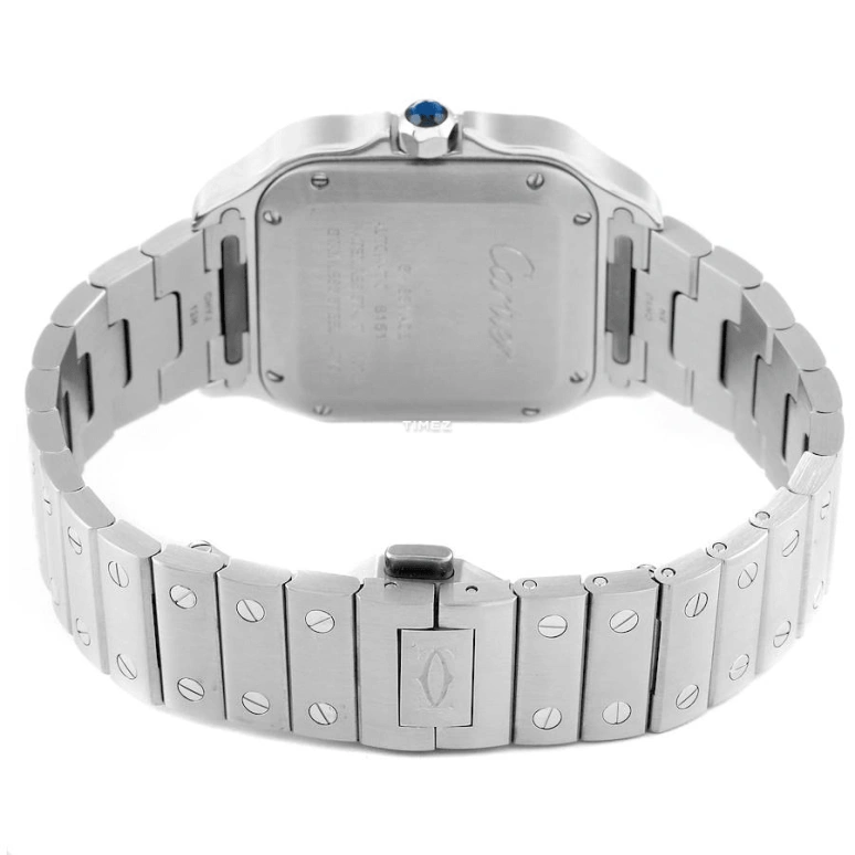 Cartier,Santos de Cartier 35.10mm,35.10mm,Stainless Steel,White,Automatic,42hours,In-house Caliber,WSSA0010