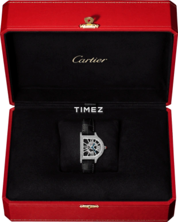 Cartier,Cloche de Cartier 37.15x28.75mm,37.15x28.75mm,Platinum,Silver,Handwound,38hours,In-house Caliber,HPI01436