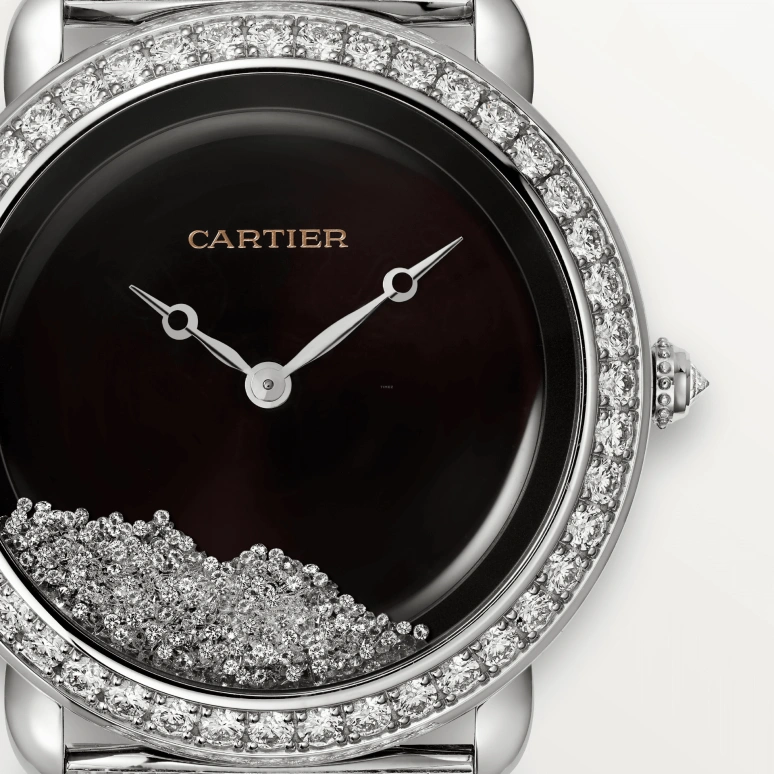 Cartier,Panthère Jewelry Watches 37mm,37mm,White Gold,Black,Handwound,36hours,In-house Caliber,HPI01356