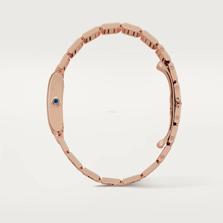 Cartier,Tank 25x20mm,25x20mm,Rose Gold,Silver,Quartz,Sapphire,Crystal Glass,Square,WGTA0029