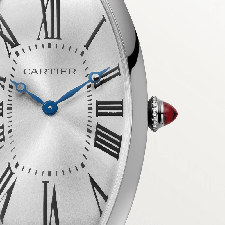 Cartier,Tonneau 46.10x26.20mm,46.10x26.20mm,Platinum,Silver,Handwound,38hours,In-house Caliber,WGTN0005