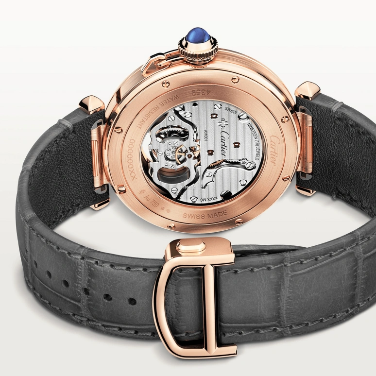Cartier,Pasha de Cartier 41mm,41mm,Rose Gold,Cream,Handwound,Tourbillon,50hours,WHPA0010