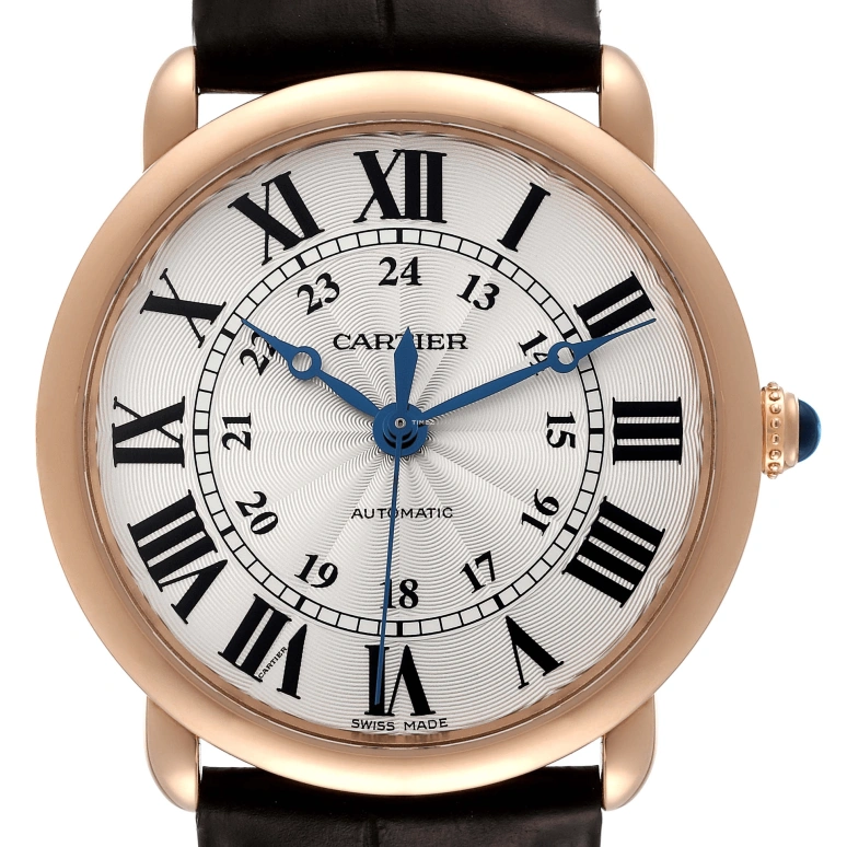 Cartier,Ronde de Cartier 36mm,36mm,Rose Gold,Silver,Automatic,42hours,In-house Caliber,WGRN0006