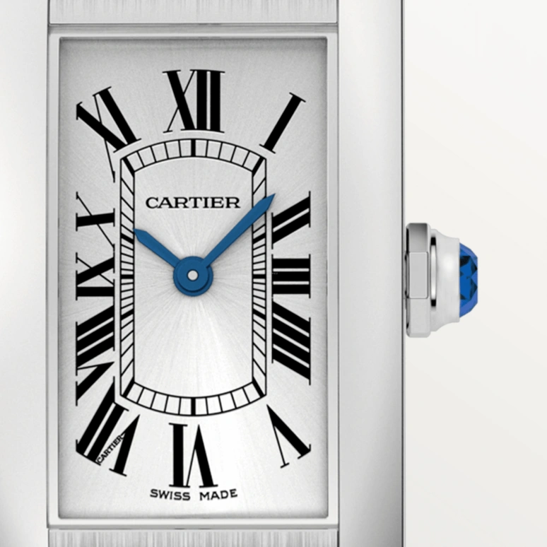 Cartier,Tank 34.80x19mm,34.80x19mm,Stainless Steel,Silver,Quartz,Sapphire,Crystal Glass,Square,WSTA0043