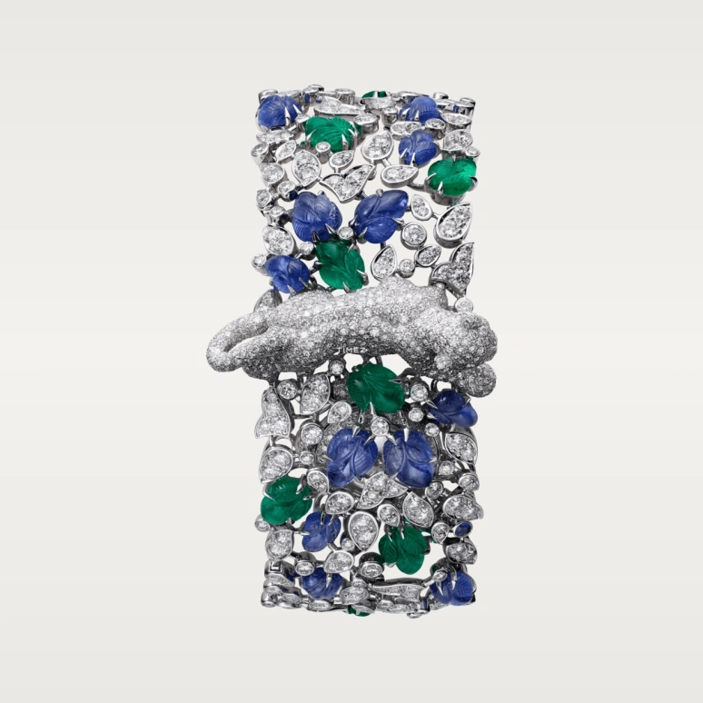 Cartier,High Jewelry Watches ,White Gold,Silver,Quartz,Sapphire,HPI00923