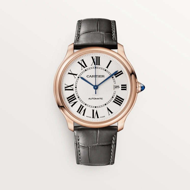 Cartier,Ronde de Cartier 40mm,40mm,Rose Gold,Cream,Automatic,Day,42hours,WGRN0011
