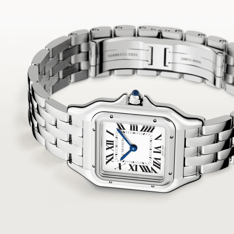 Cartier,Panthère de Cartier 27x37mm,27x37mm,Stainless Steel,White,Quartz,Sapphire,Crystal Glass,Other,WSPN0015