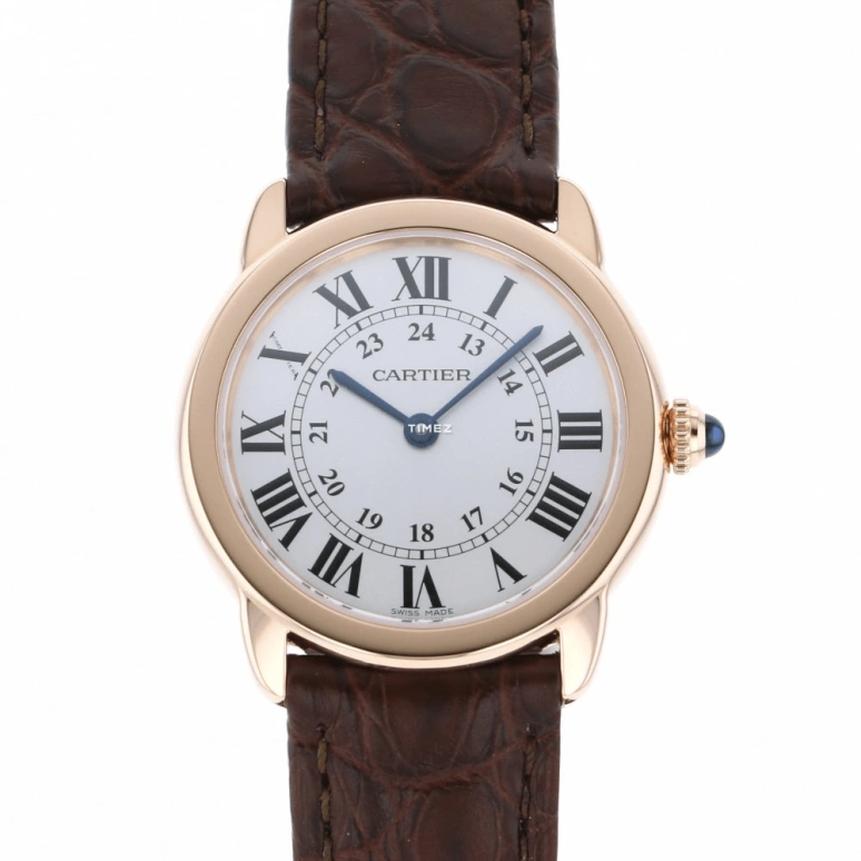 Cartier,Ronde de Cartier 29.50mm,29.50mm,Rose Gold,Stainless Steel,Silver,Quartz,Sapphire,Crystal Glass,Round,W6701007