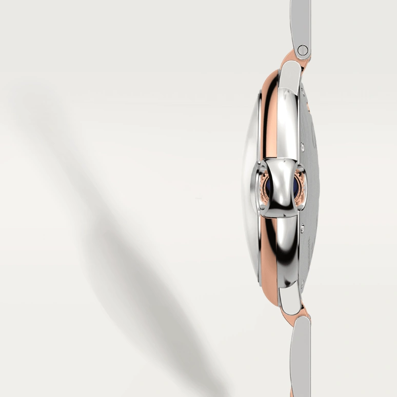 Cartier,Ballon Bleu de Cartier 36mm,36mm,Stainless Steel,Rose Gold,Silver,Automatic,Sapphire,Crystal Glass,Round,W2BB0033