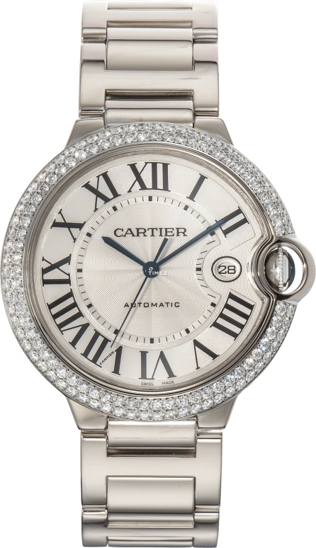Cartier,Ballon Bleu de Cartier 42.10mm,42.10mm,White Gold,Silver White,Automatic,42hours,In-house Caliber,WE9009Z3