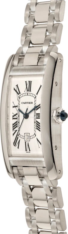 Cartier,Tank 41x23mm,41x23mm,White Gold,Silver,Automatic,Day,In-house Caliber,W26036L1