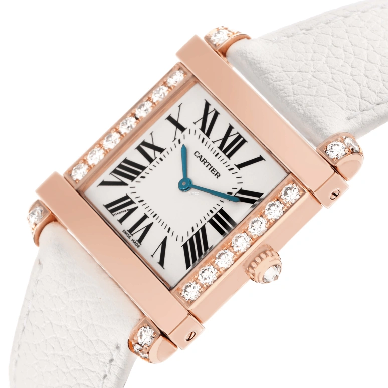 Cartier,Tank 29mm,29mm,Rose Gold,Silver,Handwound,36hours,In-house Caliber,WE300351