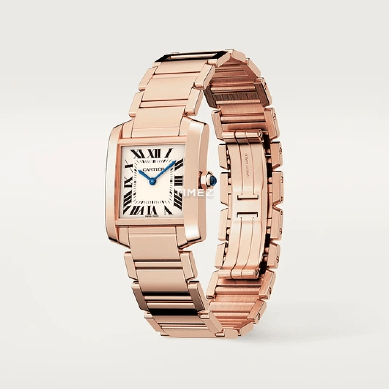 Cartier,Tank 29.95x28.46mm,29.95x28.46mm,Rose Gold,Silver,Quartz,Sapphire,Crystal Glass,Square,WGTA0030