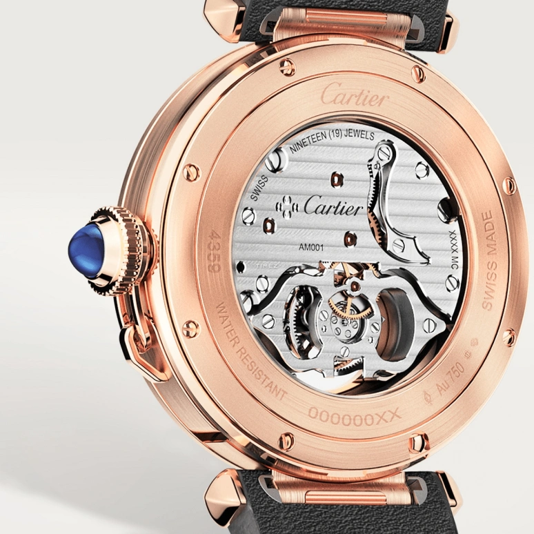 Cartier,Pasha de Cartier 41mm,41mm,Rose Gold,Cream,Handwound,Tourbillon,50hours,WHPA0010