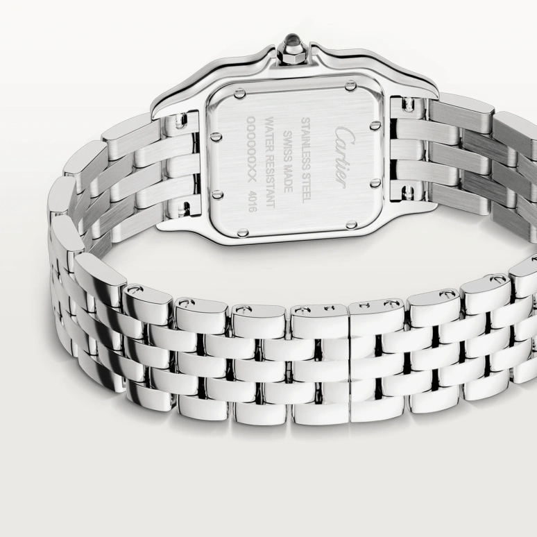 Cartier,Panthère de Cartier 27x37mm,27x37mm,Stainless Steel,White,Quartz,Sapphire,Crystal Glass,Square,WSPN0007