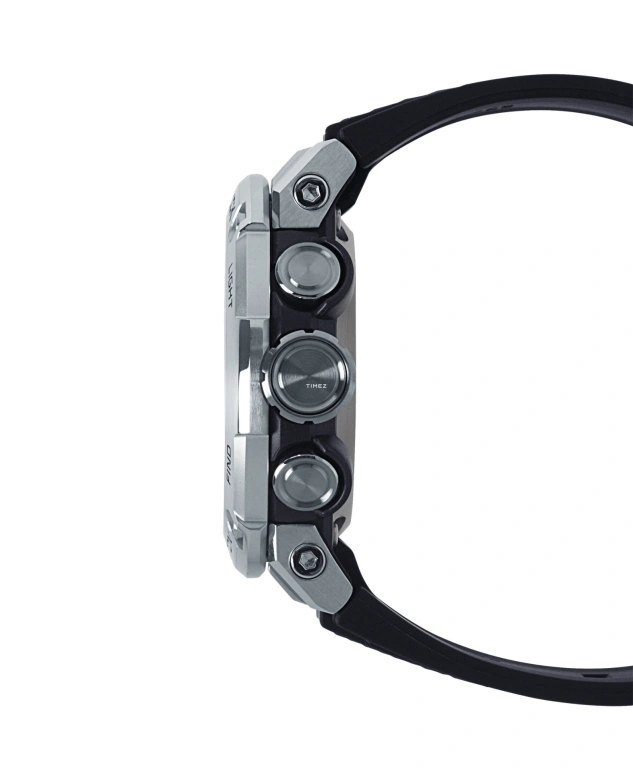 Casio,G-STEEL 46.50mm,46.50mm,Carbon,Black,Quartz,Countdown,Chronograph,Month,Date,Hardlex,Round,GSTB200,GSTB200-1A
