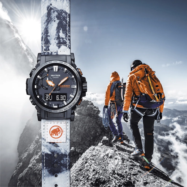 Casio,PROTREK 51x47.40mm,51x47.40mm,Stainless Steel,Black,Quartz,Countdown,Chronograph,Month,Date,Hardlex,Round,PRW61MA,PRW61MA-1A