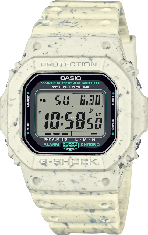 Casio,5600 46.70x43.20mm,46.70x43.20mm,Resin,Black,Quartz,Countdown,Chronograph,Month,Date,Hardlex,Square,G5600BG,G5600BG-5