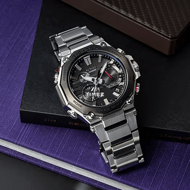 Casio,MTG 55.10x49.80mm,55.10x49.80mm,Stainless Steel,Black,Quartz,Countdown,Chronograph,Date,Day,Sapphire,Crystal Glass,Round,MTGB2000D,MTGB2000D-1A