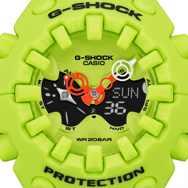 Casio,G-SHOCK 49.10x58.20mm,49.10x58.20mm,Resin,Green,Black,Quartz,Countdown,Chronograph,Month,Date,Hardlex,Round,GAV01,GAV01-9A