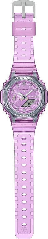 Casio,G-SHOCK 46.20x42.90mm,46.20x42.90mm,Resin,Carbon,Pink,Quartz,Countdown,Chronograph,Month,Date,Hardlex,Round,GMAS2100SK4A