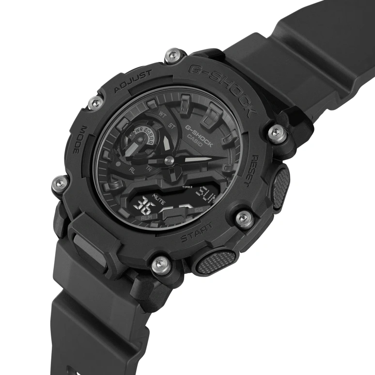 Casio,G-SHOCK 50.80x47.10mm,50.80x47.10mm,Resin,Black,Quartz,Countdown,Chronograph,Month,Date,Hardlex,Round,GA2200BB,GA2200BB-1A