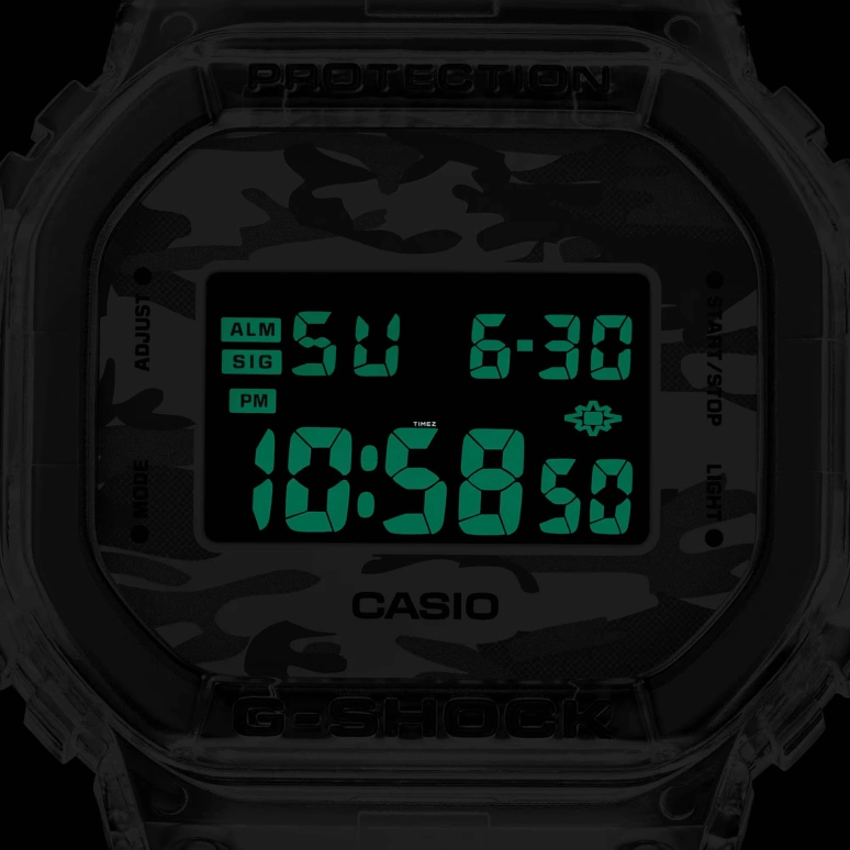 Casio,5600 48.90x42.80mm,48.90x42.80mm,Resin,Multi-Color,Quartz,Countdown,Chronograph,Month,Date,Hardlex,Square,DW5600SKC,DW5600SKC-1