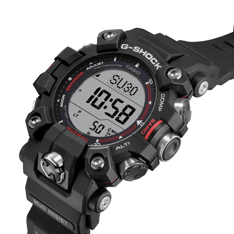 Casio,MASTER OF G - LAND 56.70x52.70mm,56.70x52.70mm,Bio-sourced,Grey,Quartz,Countdown,Chronograph,Month,Date,Sapphire,Crystal Glass,Round,GW9500,GW9500-1
