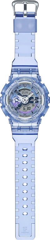 Casio,G-SHOCK 49x45.90mm,49x45.90mm,Resin,Blue,Grey,Quartz,Countdown,Chronograph,Month,Date,Hardlex,Round,GMAS110VW,GMAS110VW-6A