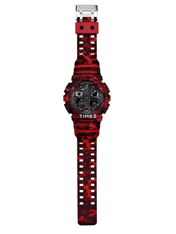 Casio,G-Shock GA-100 51.20mm,51.20mm,Resin,Black,Quartz,Countdown,Chronograph,Month,Date,Hardlex,Round,GA100CM,GA100CM-4A