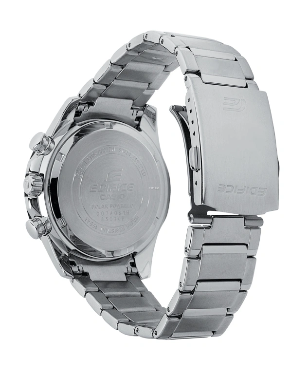 Casio,EDIFICE 47.60mm,47.60mm,Stainless Steel,Black,Quartz,Chronograph,Day,Power Reserve Indicator,Solar Charging,Hardlex,Round,EQS920DB,EQS920DB-1A