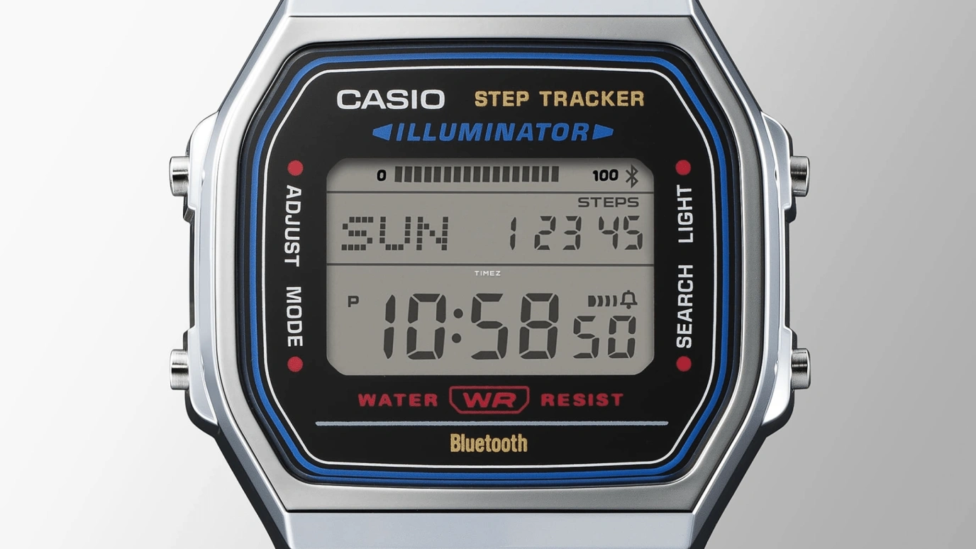 Casio,VINTAGE 41.60x37.90mm,41.60x37.90mm,Resin,Black,Quartz,Chronograph,Month,Date,Day,Plexi,Square,ABL100WE,ABL100WE-1AVT