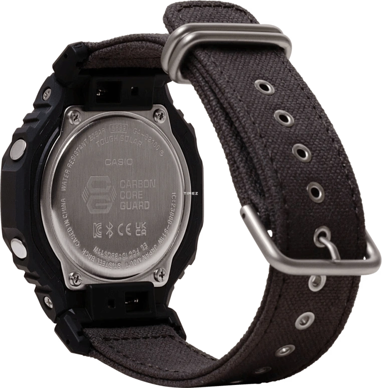 Casio,G-SHOCK 48.50x45.40mm,48.50x45.40mm,Bio-sourced,Resin,Carbon,Black,Quartz,Countdown,Chronograph,Month,Date,Hardlex,Round,GAB2100CT1A5