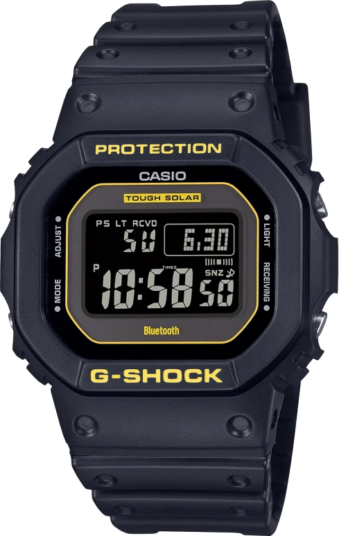 Casio,5600 48.90x42.80mm,48.90x42.80mm,Resin,Black,Quartz,Countdown,Chronograph,Month,Date,Hardlex,Square,GWB5600CY,GWB5600CY-1