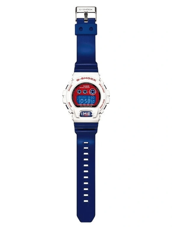 Casio,G-SHOCK 57.50x53.90mm,57.50x53.90mm,Resin,Red,Blue,Quartz,Countdown,Chronograph,Annual Calendar,Month,Hardlex,Round,GDX6900CS,GDX6900CS-7
