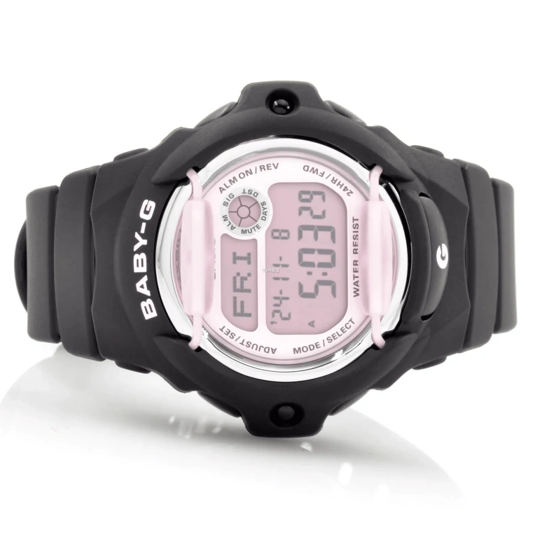Casio,BG-169 42.60mm,42.60mm,Resin,Pink,Quartz,Countdown,Chronograph,Month,Date,Hardlex,Round,BG169M,BG169M-1