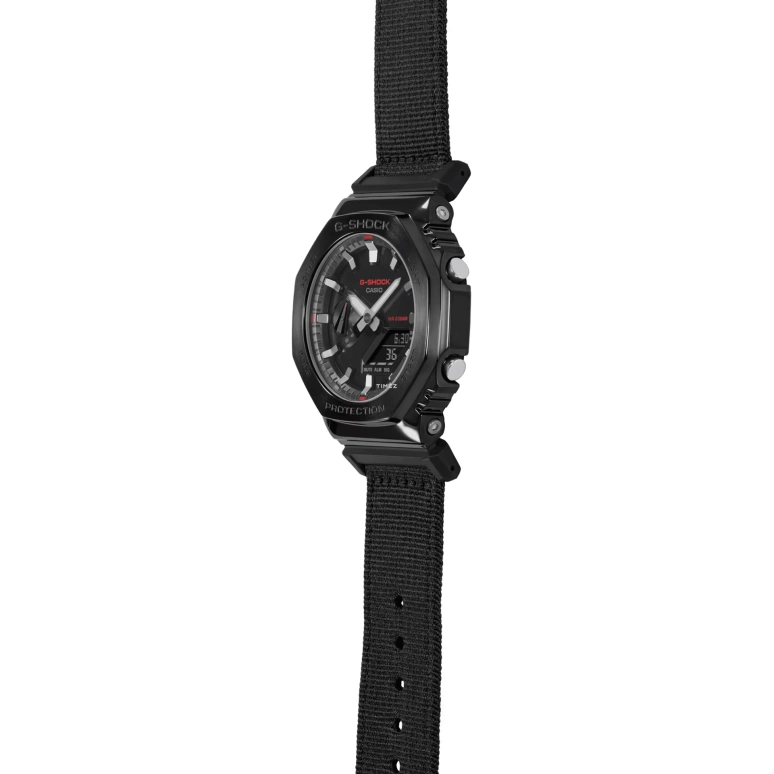 Casio,G-STEEL 44.40mm,44.40mm,Resin,Stainless Steel,Black,Quartz,Countdown,Chronograph,Month,Date,Hardlex,Round,GM2100CB,GM2100CB-1A