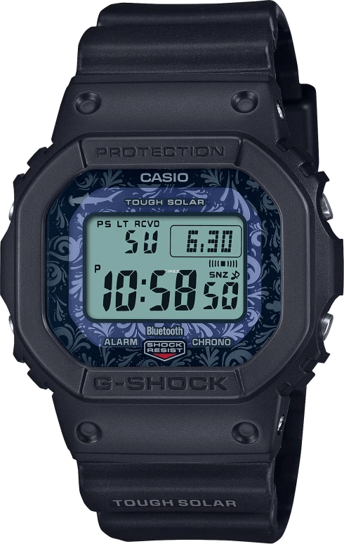 Casio,G-SHOCK 48.90x42.80mm,48.90x42.80mm,Bio-sourced,Resin,Blue,Quartz,Countdown,Chronograph,Month,Date,Hardlex,Square,GWB5600CD1A2