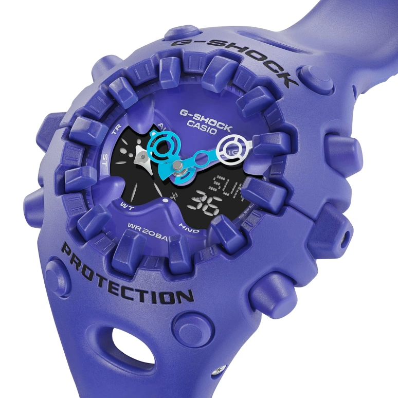 Casio,G-SHOCK 49.10x58.20mm,49.10x58.20mm,Resin,Purple,Quartz,Countdown,Chronograph,Month,Date,Hardlex,Round,GAV01,GAV01-2A