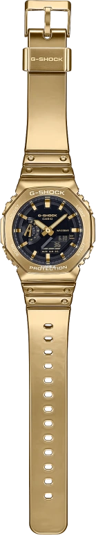 Casio,G-STEEL 44.40mm,44.40mm,Stainless Steel,Black,Quartz,Countdown,Chronograph,Month,Date,Hardlex,Octagon,GM2100YMG,GM2100YMG-9A