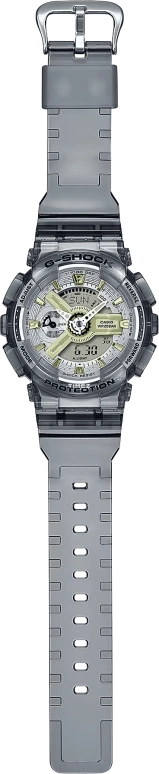 Casio,G-SHOCK 45.90mm,45.90mm,Resin,Grey,Silver,Quartz,Countdown,Chronograph,Month,Date,Hardlex,Round,GMAS110GS,GMAS110GS-8A