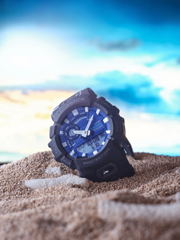 Casio,G-SHOCK 48.90mm,48.90mm,Bio-sourced,Resin,Blue,Quartz,Countdown,Chronograph,Month,Date,Hardlex,Round,GBA900CB,GBA900CB-1A