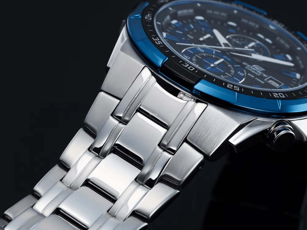 Casio,EDIFICE 54.10x49.50mm,54.10x49.50mm,Stainless Steel,Black,Quartz,Chronograph,Day,EFR539D,EFR539D-1A2V