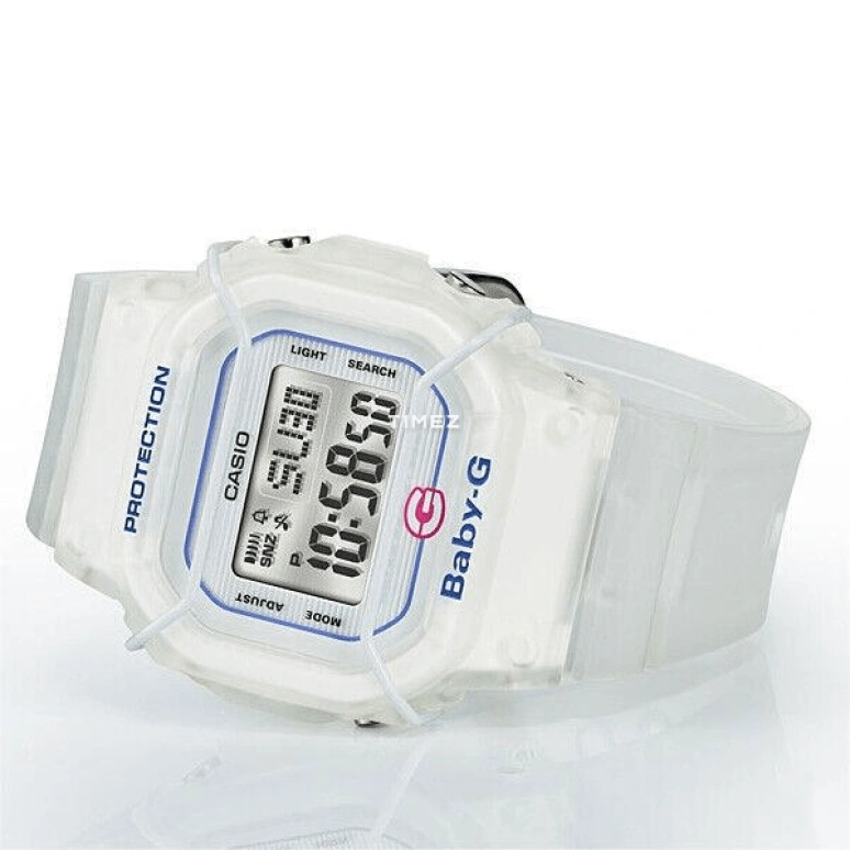 Casio,BABY-G 44.70x40mm,44.70x40mm,Plastic,Black,Grey,Quartz,Rectangular,White,BGD,BGD-525-7E